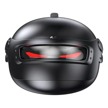 Imagem de Fone de Ouvido Bluetooth Gamer MDM Formato Capacete Audio Cyberpunk com Leds Rgb Neon Pareamento Automático