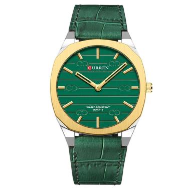 Imagem de Relógio Masculino Curren 8480 Analógico em Aço Inoxidável à Prova D'água Verde