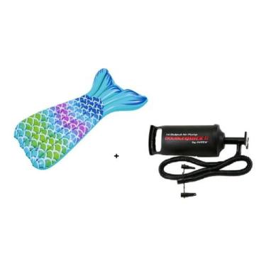 Imagem de Colchão Boia Para Piscina Praia Inflável Sereia Grande 183CM Splash + 