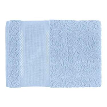 Imagem de Toalha de Banho para Bordar em Algodão Passa Fitas - Karsten, BABY BLU