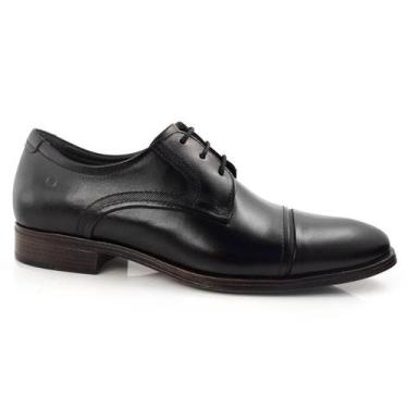 Imagem de Sapato Social Masculino de Couro Democrata Madison, Preto, 42