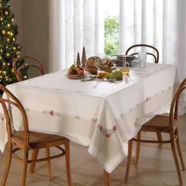 Imagem de Toalha de Mesa Dohler Clean Matisse Estampado Digital 200x200cm Natal 