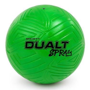 Imagem de Bola de Futebol Society Dualt Spray, Verde, Prata