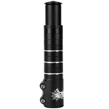 Imagem de Extensor de bicicleta para bicicleta, suporte para bicicleta, garfo de bicicleta, extensor de guidão, adaptador de cabeça de elevação adequado para bicicleta de montanha, bicicleta de estrada, MTB, BMX, fixador (liga de alumínio, ajustável, preto)