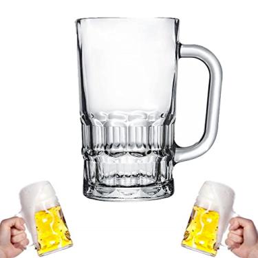 Imagem de Caneca Chopp Vidro Copo Cerveja Festa Transparente 300ml