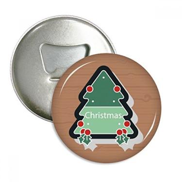 Imagem de Ícone de desenho animado de Natal, abridor de garrafas, ímã de geladeira, emblema multifuncional