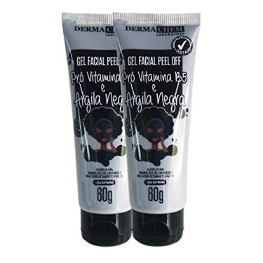 Imagem de KIT 2 Gel Facial Peel Off Pro Vitamina B5 e Argila Negra 60g