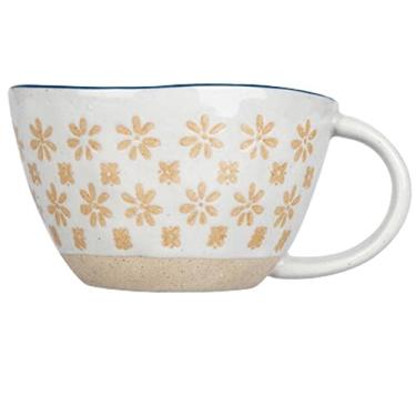 Imagem de PAYNAN Caneca de cerâmica de 310 ml, copo de leite de café da manhã, ferramenta resistente ao calor para bebidas de escritório