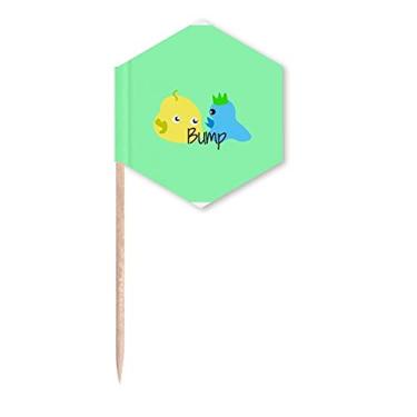 Imagem de Pássaro Slime Art Deco, Presente Fashion Palito de Dente Bandeiras de Cupcake Picks Festa Celebração