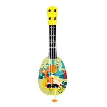 Imagem de harayaa Brinquedo infantil guitarra instrumento musical fácil e divertido 4 miniguitarra brinquedo educativo para festas brinquedos, Padrão Animal
