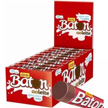 Imagem de Chocolate Baton Ao Leite Caixa 30Un 480G Garoto