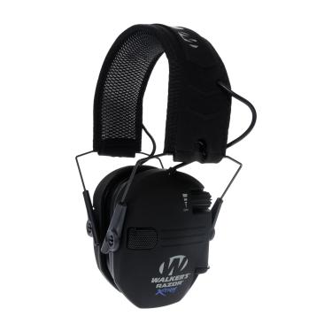 Imagem de Walker's Protetor de ouvido eletrônico Razor Slim X-TRM com cancelamento de ruído, aprimoramento de som, tiro de tiro com almofadas de resfriamento, faixa de cabeça com absorção de umidade e 2 pilhas