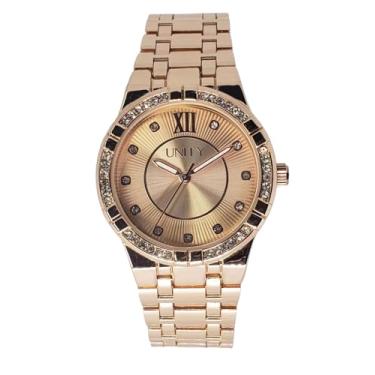 Imagem de TRENDSTAR Relógio feminino Boyfriend Stone, Ouro rosa