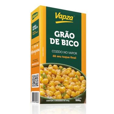 Imagem de Grão de Bico Cozido no Vapor 500G Vapza Caixa de 500g com 2 unidades