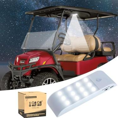 Imagem de 10L0L Luz LED universal para teto de carrinho de golfe, luz com sensor de movimento sem fio recarregável por USB
