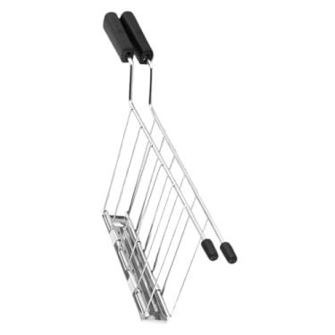 Imagem de WeiLaiKeQi Suporte para fatias de torradeira Torradeira Rack para torradas de pão Torradeira Rack de aquecimento para grelhar, PRETO