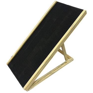 Imagem de Rampa Pet Antiderrapante Média Ajustável Regulável Madeira Gato e Cachorro