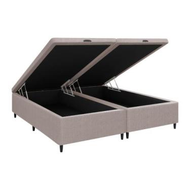 Imagem de Base Cama Box Baú Queen para Colchão 198x158cm Multimóveis CR35238, Be