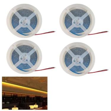 Imagem de Fita Led 3000 16W 5 Metros 240 Leds Kit 4 Unidades Quarto Sala Casa Ap