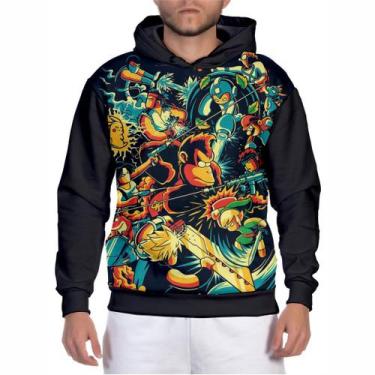 Imagem de Blusa Moletom Masculino Feminino Gamer Retro Casaco de frio Moleton - 