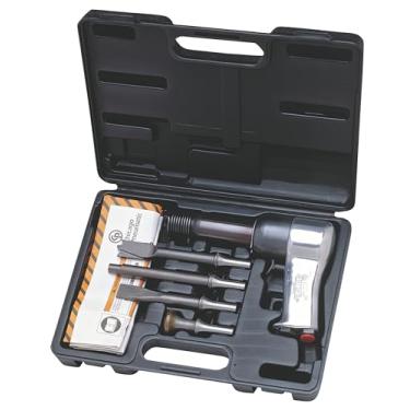 Imagem de Chicago Pneumatic CP717K Super Duty Air Hammer Kit - Martelo pneumático com gatilho de ação positiva. Brocas de martelo
