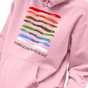 Imagem de Blusa Moletom Masculino Estampado Bisturi por Favor em Algodão Fio 30.