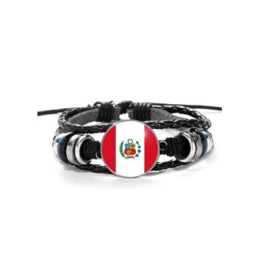 Imagem de Pulseira Bandeira do Peru Unissex e Ajustável - RECANTO ASTRAL