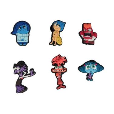 Imagem de Kit 6 Pins Bottons Enfeites para Calçados Emborrachados - Divertidamen