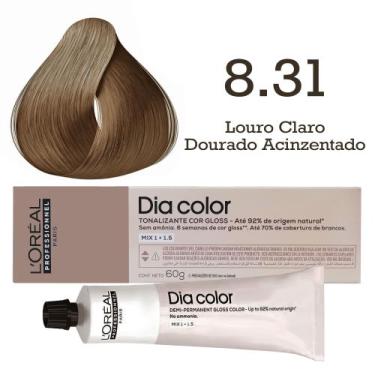 Imagem de Tonalizante Dia Color 8.31 Louro Claro Dourado Acinzentado  L'Oréal Pr