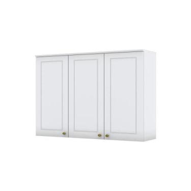 Imagem de Armário Aéreo 03 Portas 120 Cm Amy Branco Hp Casa 812 Branco Hp