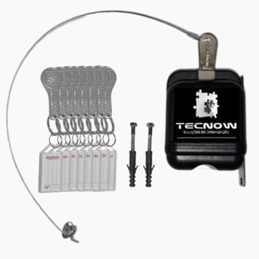 Imagem de Kit 01 Travas Tecnow para Carrinho de compras em Condominio + 08 Chave