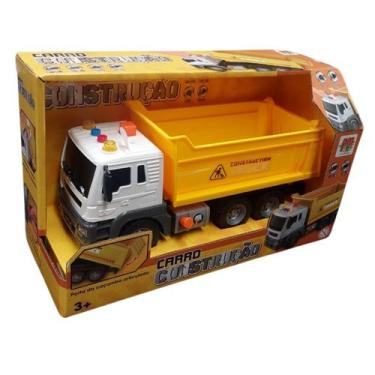 Imagem de Carrinho Fricção Caminhão Construção Caçamba 24cm DM Toys