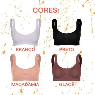 Imagem de Top Liso Básico Sem Bojo E Sem Costura Feminino Adulto Trifil Para Tre