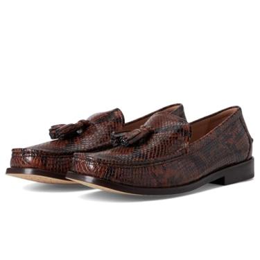 Imagem de Cole Haan Mocassins femininos Lana Lux com borla, Couro com estampa de cobra Dark Cuoio, 35