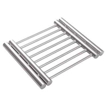 Imagem de Bothyi aço inoxidável Trivet aço inoxidável Pote de aço TRIVET PROTEÇÃO de PROTENHO de COMPRIMENTO DO PLACO de PLACA de PLACA de PLACA de PLACA para O
