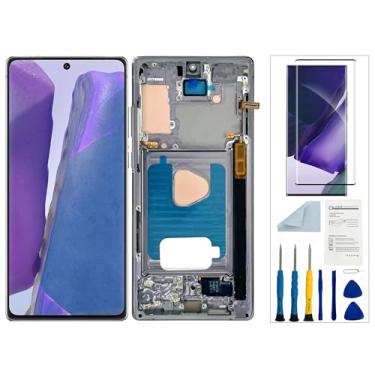 Imagem de Qinqiyue Tela de substituição AMOLED para Samsung Galaxy Note 20 5G para Samsung Galaxy Note 20 preta com moldura para Samsung Note 20 N981 Display Touch Screen Assembly Repair Parts