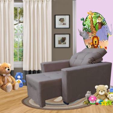 Imagem de Poltrona De Amamentação E Decoração Quarto Sala Reclinável Leticia - S