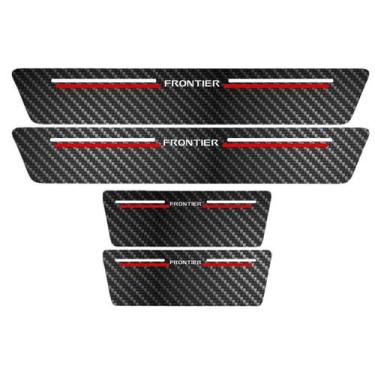 Imagem de Kit Soleira Protetora Porta Premium Red Carbono -  Frontier - Jhow Ade