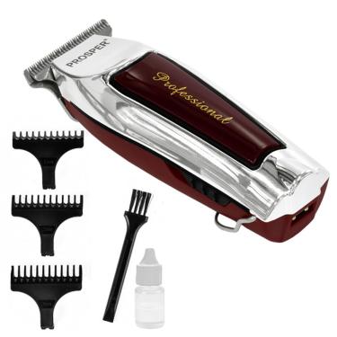 Imagem de Maquina De Cortar Cabelo Prosper P-2123 15 Watts Recarregavel - Prata/vinho