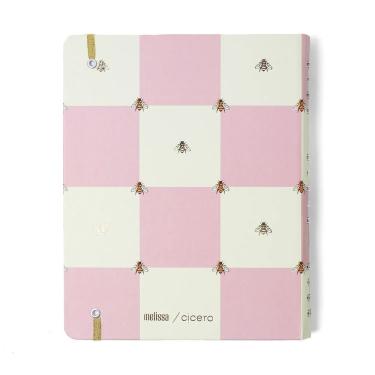 Imagem de Caderno Organizador A4 17x24 Cicero - Pautado & Pontado Melissa Casa Das Abelhas Rosê