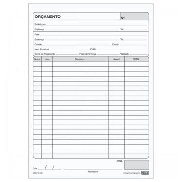 Imagem de Bloco Orçamento 139x206mm Tilibra - 50 Folhas