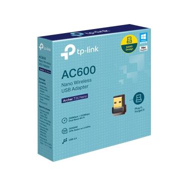 Imagem de Adaptador Tp-link Usb Wireless Archer T2u Nano Ac600