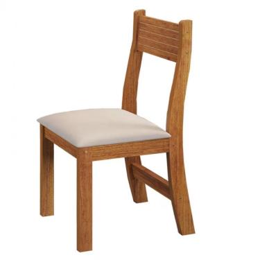 Imagem de Mesa De Jantar Tulipa 4 Cadeiras Estofadas Em Veludo Viero Mel-marfim