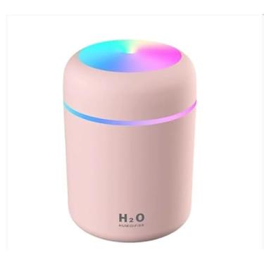 Imagem de Umidificador H2o Lumen Difusor Usb 300ml Led Cor:Rosa