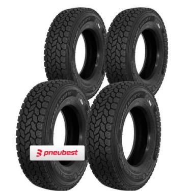 Imagem de Kit 4 Pneus 215/75R17.5 Borrachudo Misto 16 Lonas 135/133J Robusto A2 