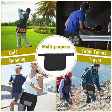 Imagem de Bolsa de bola de tênis bolsa de malha ajustável Fanny pack tênis saco de suporte para homens para homens esportes atividades ao ar livre oxford pano 13,8x10,6 polegadas