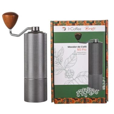Imagem de iCoffee Moedor Cafe Manual Coffee Grinder com Ajuste Preciso para Todos os Métodos
