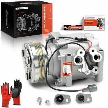 Imagem de A-Premium Compressor De Ar Condicionado Com Embreagem Compatível Honda Civic 1992-1993, Del Sol 1993-1993, Polia 4 Ranhuras