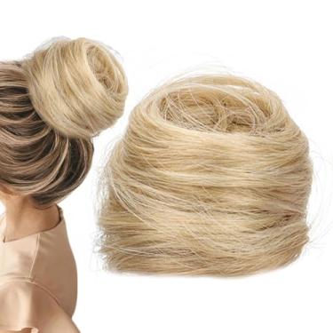 Imagem de Acessórios para Coques - Extensão De Coque Desalinhado Em Cabelo Falso,Scrunchies de Cabelo Cacheado Extensoes de Rabo de Cavalo para Estilo Viagem Encontros Festas Casamento Danca