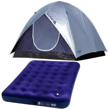 Imagem de Barraca para Camping Luna 5 Pessoas com Colchão Inflável Casal Inflador Embutido MOR